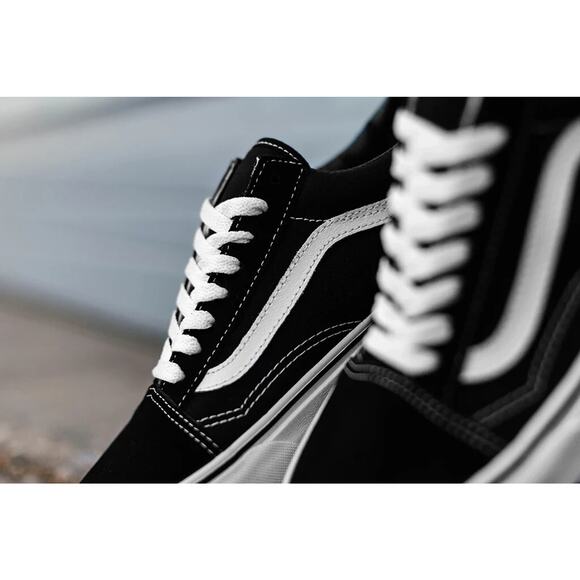 Vans Old Skool Classic Black/White Men Skate Shoes Size 7